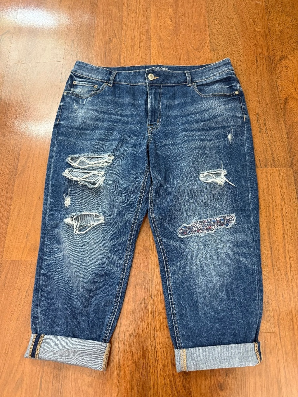Maurices Women's 18W Regular Mid Rise Jeans Blue Denim